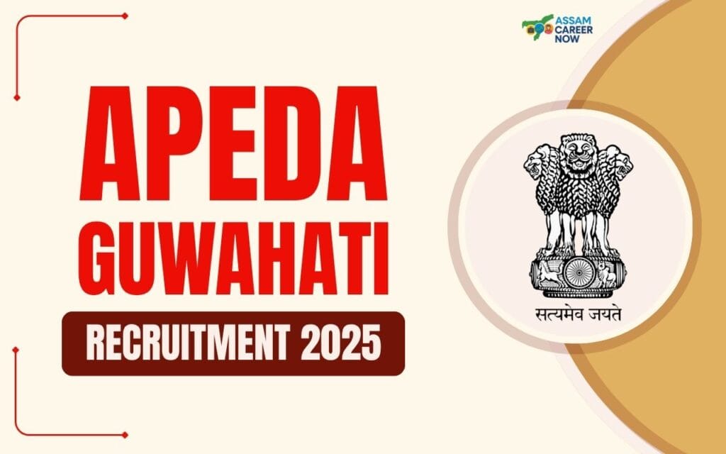 APEDA Guwahati Recruitment 2025 for Consultant Post