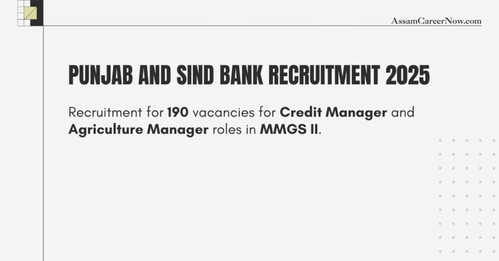 Punjab and Sind Bank Recruitment