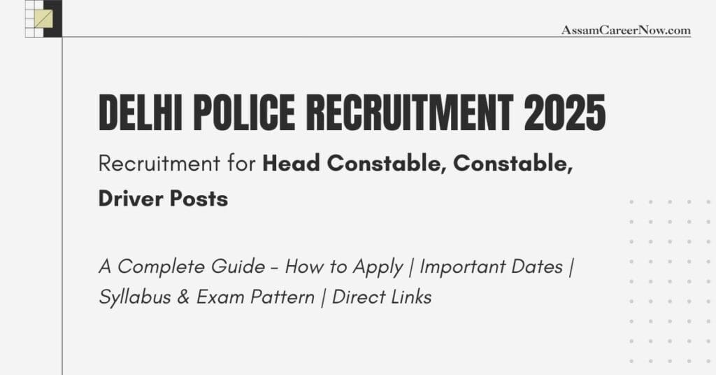 SSC Delhi Police Constable Vacancy 2025