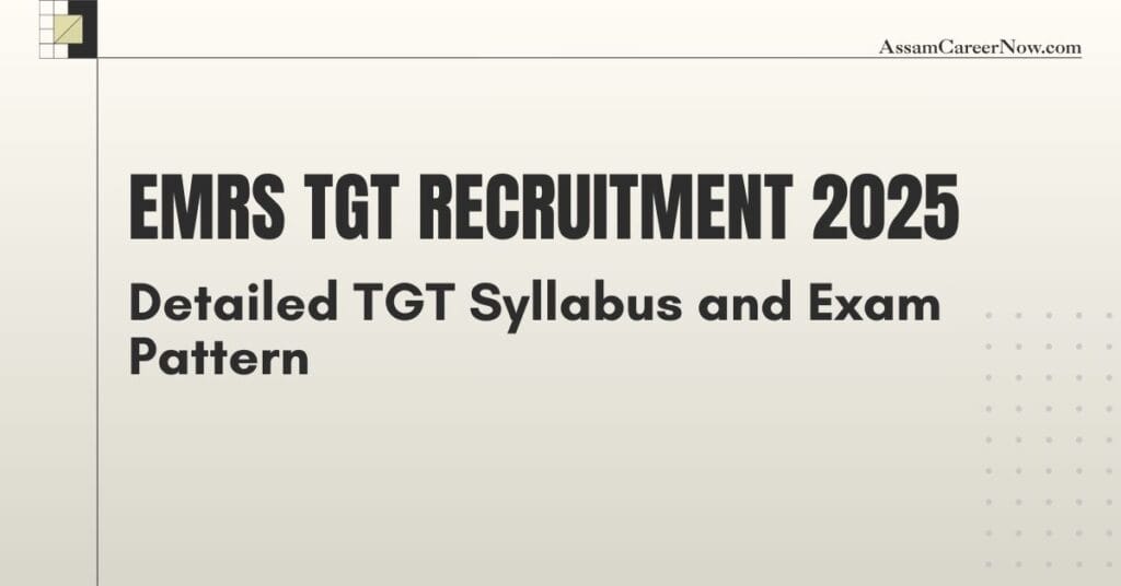 EMRS TGT Syllabus and Exam Pattern 2025