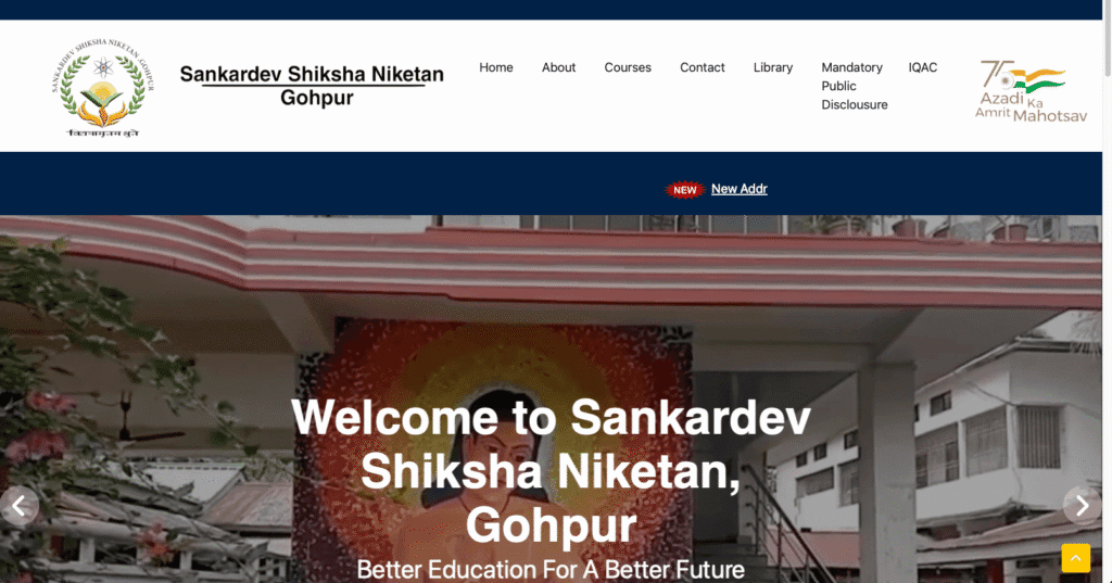 Sankardev Shiksha Niketan Gohpur Recruitment 2025: 3 Posts – No Fee, Boost