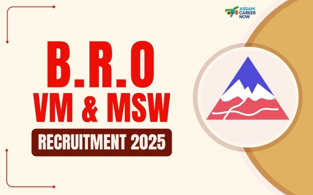 BRO Recruitment 2025 Vehicle Mechanic and MSW Jobs Notification
