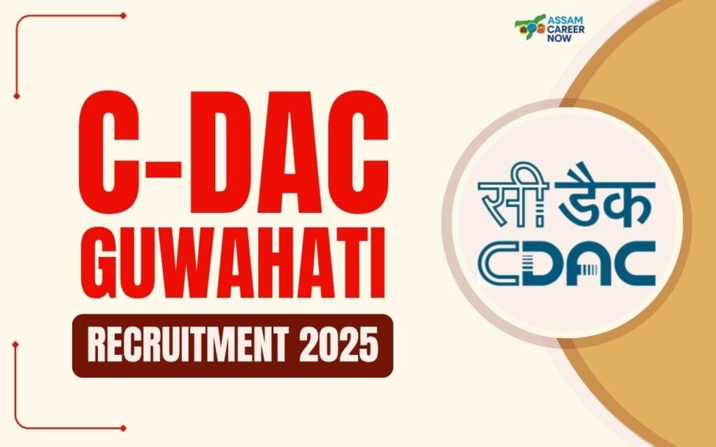 CDAC Guwahati Recruitment 2025 Notification Banner with Job Vacancies