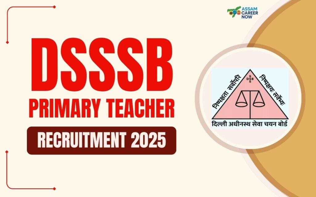 DSSSB Primary Teacher PRT Vacancy 2025 notification, apply online, government teachers teaching in Delhi school