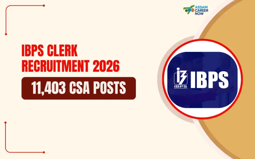 IBPS Clerk Recruitment 2026 notification for 11,403 Customer Service Associate (CSA) posts